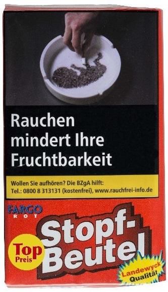 Fargo Rot Stopf Beutel Tabak 30g Pouch Drehtabak Feinschnitt