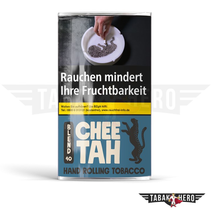 Cheetah Blend 40 (blau) Tabak 30g Pouch (Drehtabak / Feinschnitt)